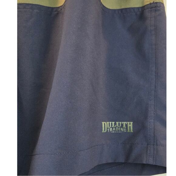 Duluth Trading Company Board Shorts Blue Green Mens XL - Picture 2 of 7